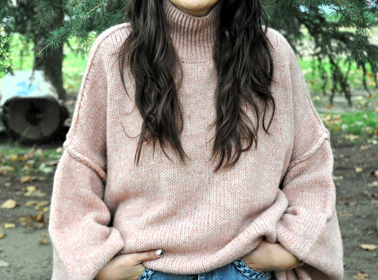 Pull Oversize Vieux Rose 🌸