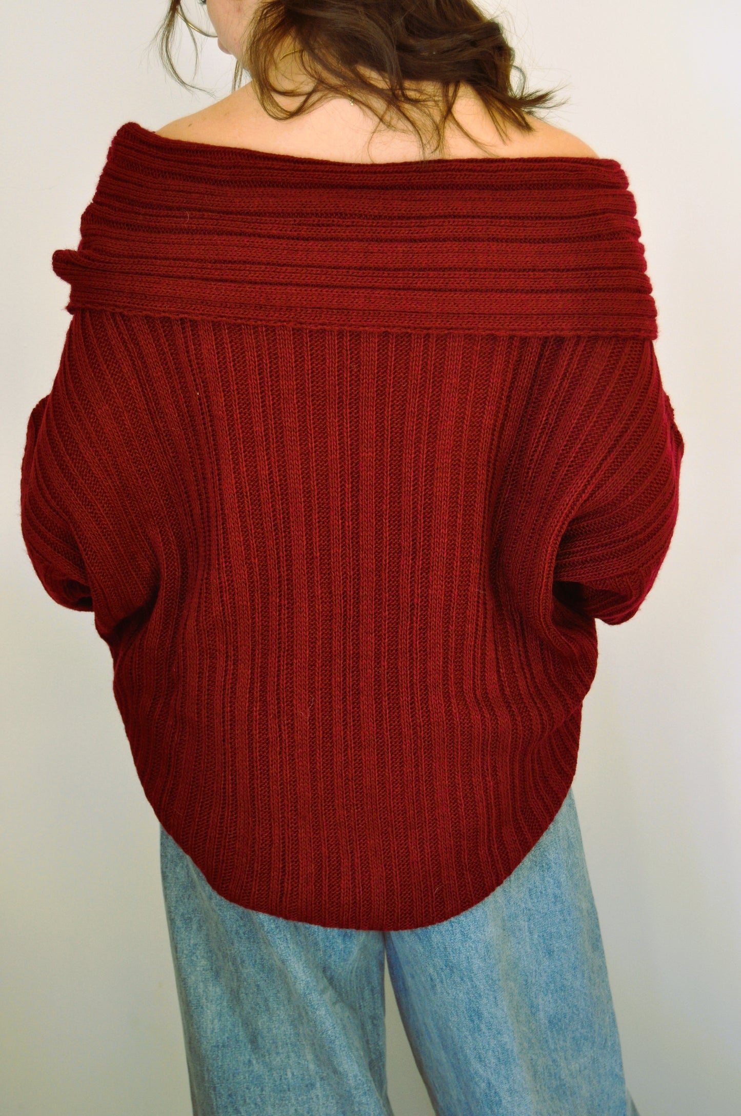 Pull Bustier Bordeaux