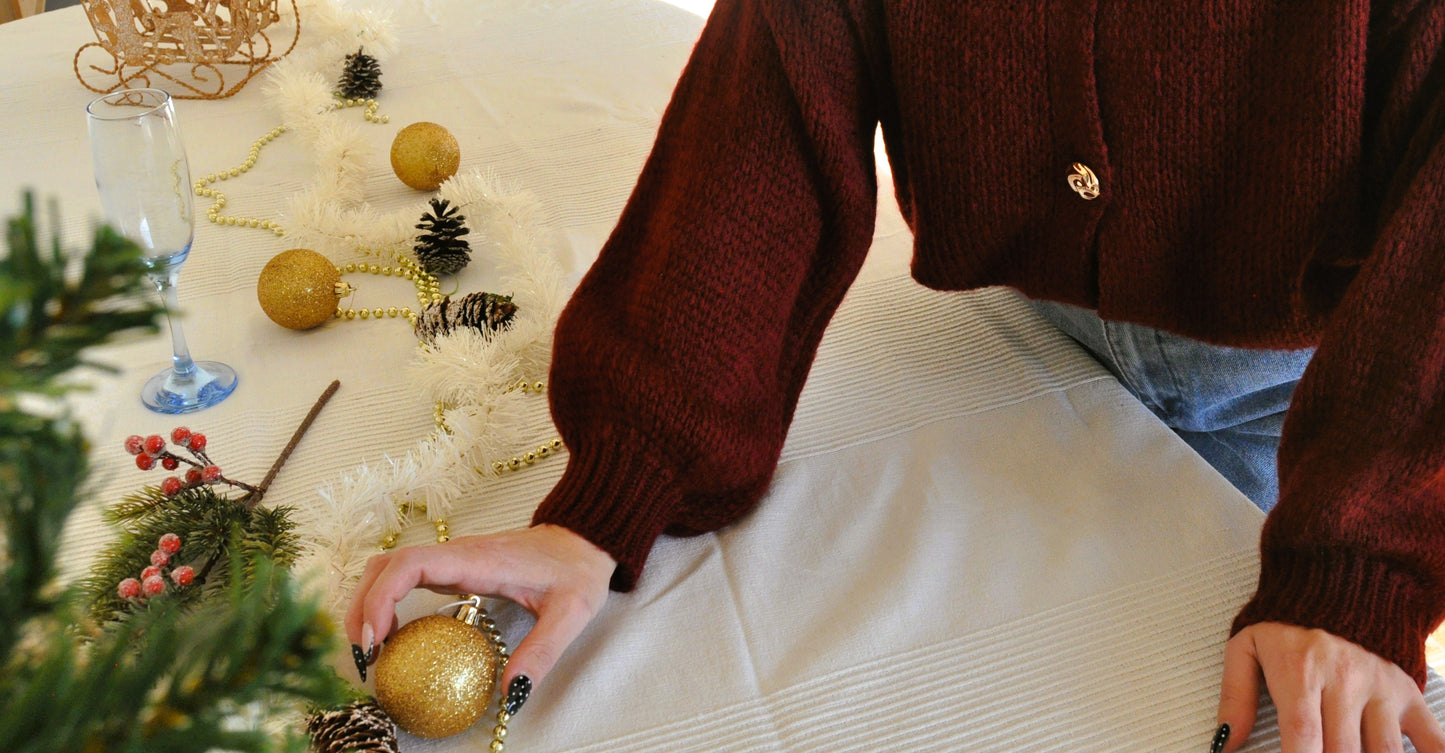 Gilet oversize avec manches bouffantes