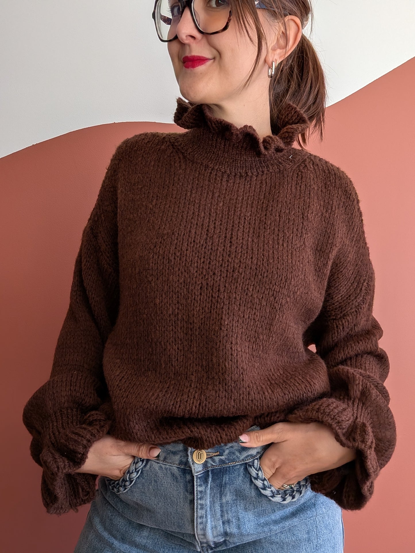 Pull chocolat matchy-mum