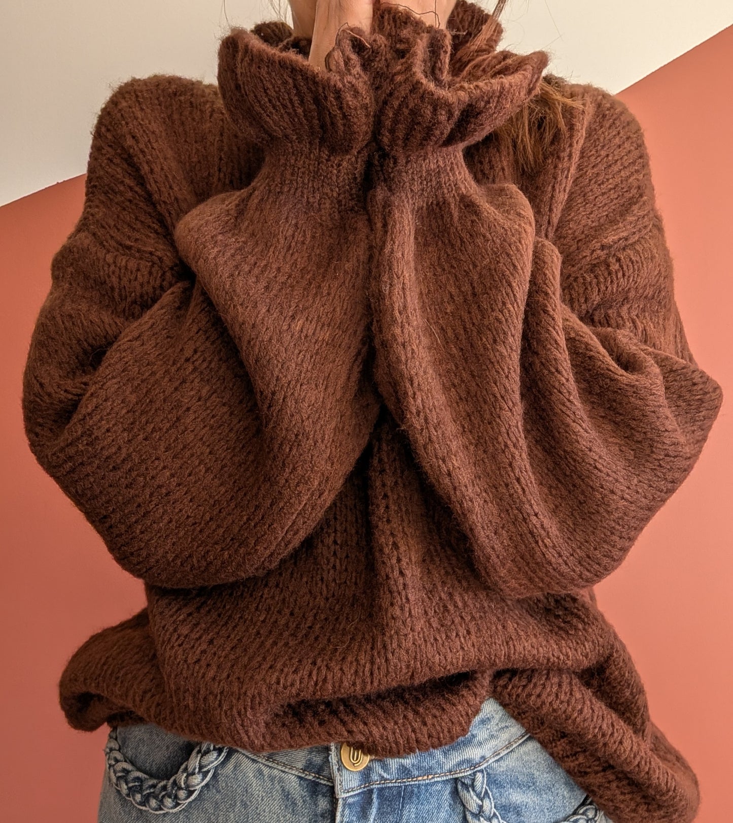 Pull chocolat matchy-mum