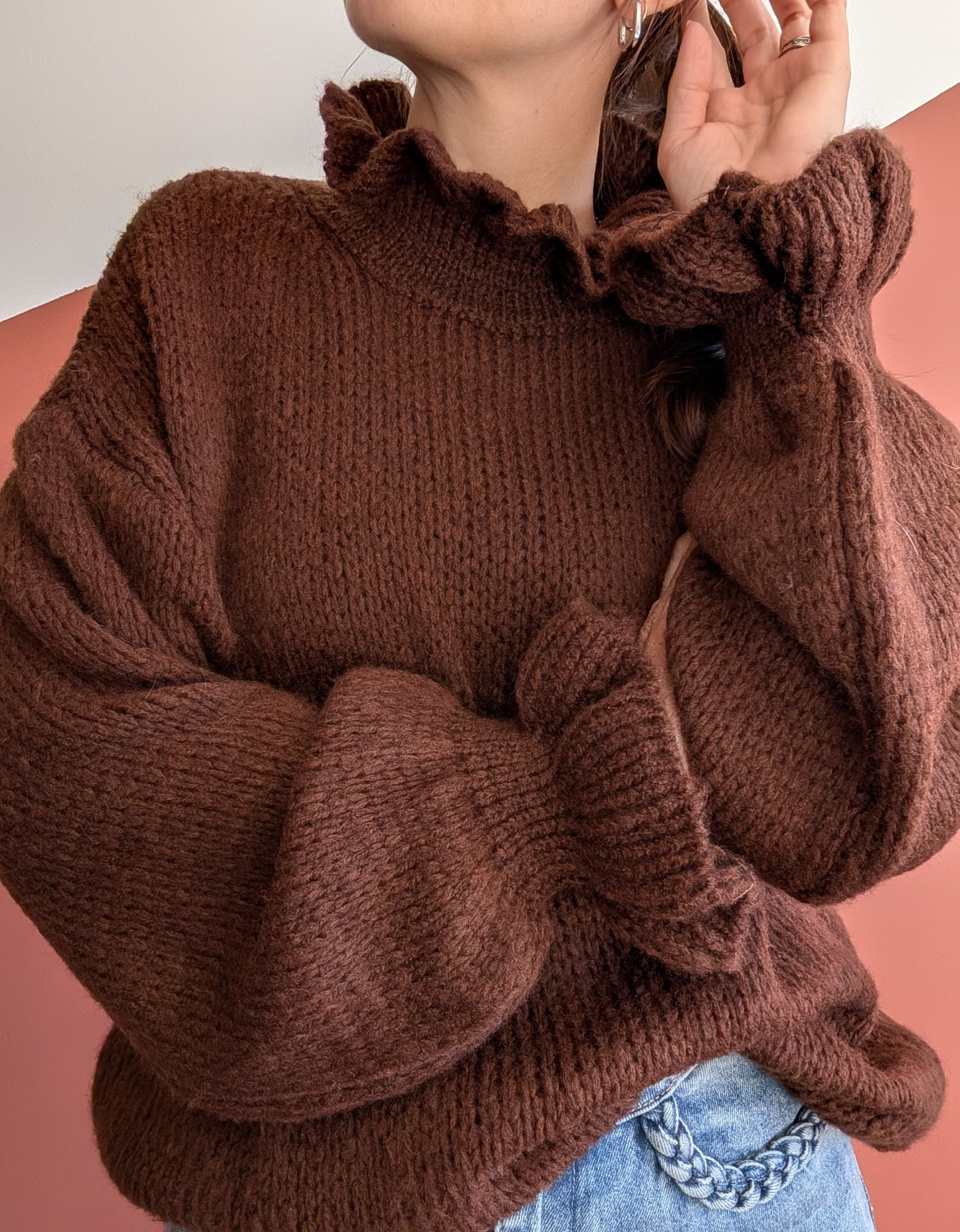 Pull chocolat matchy-mum